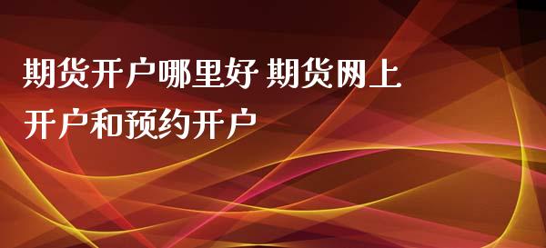 期货开户哪里好 期货网上开户和预约开户 (https://www.ynbygsw.com/) 国际期货 第1张