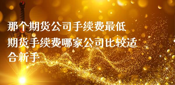 那个期货公司手续费最低 期货手续费哪家公司比较适合新手 (https://www.ynbygsw.com/) 内盘期货 第1张