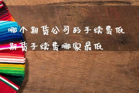 哪个期货公司的手续费低 期货手续费哪家最低 (https://www.ynbygsw.com/) 国际期货 第1张