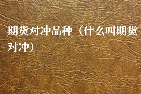 期货对冲品种（什么叫期货对冲） (https://www.ynbygsw.com/) 原油期货 第1张