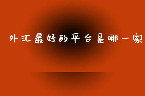 外汇最好的平台是哪一家 (https://www.ynbygsw.com/) 理财百科 第1张