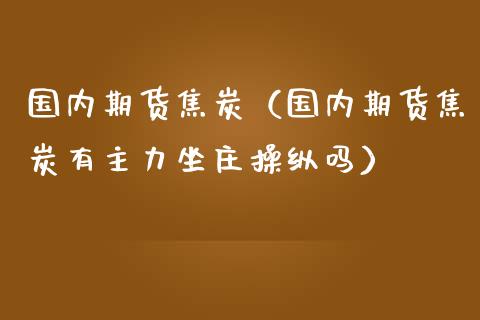 国内期货焦炭（国内期货焦炭有主力坐庄操纵吗） (https://www.ynbygsw.com/) 期货入门 第1张