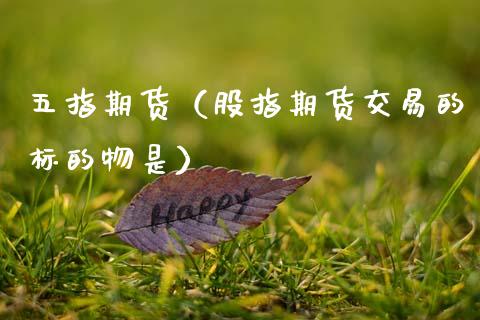 五指期货（股指期货交易的标的物是） (https://www.ynbygsw.com/) 基金投资 第1张