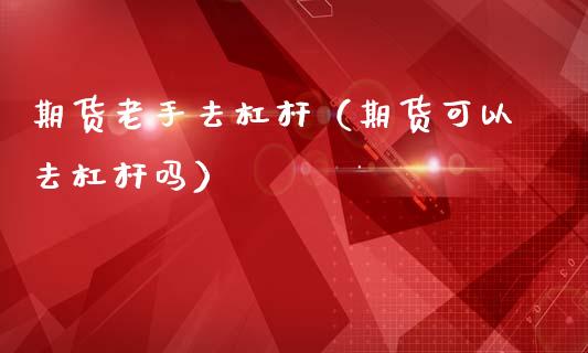 期货老手去杠杆（期货可以去杠杆吗） (https://www.ynbygsw.com/) 股票推荐 第1张