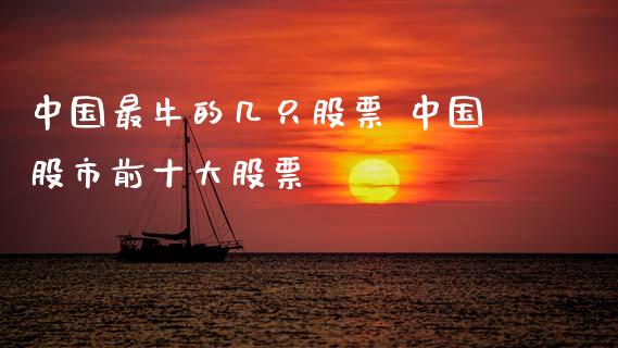 中国最牛的几只股票 中国股市前十大股票 (https://www.ynbygsw.com/) 理财百科 第1张