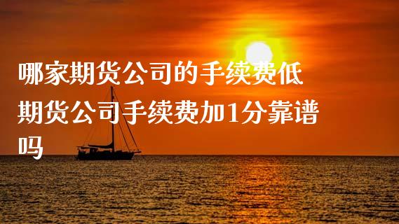 哪家期货公司的手续费低 期货公司手续费加1分靠谱吗 (https://www.ynbygsw.com/) 内盘期货 第1张