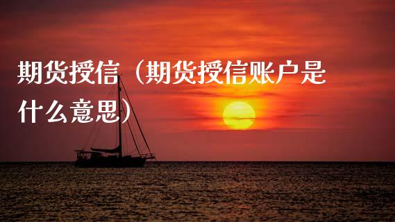 期货授信（期货授信账户是什么意思） (https://www.ynbygsw.com/) 期货手续费 第1张