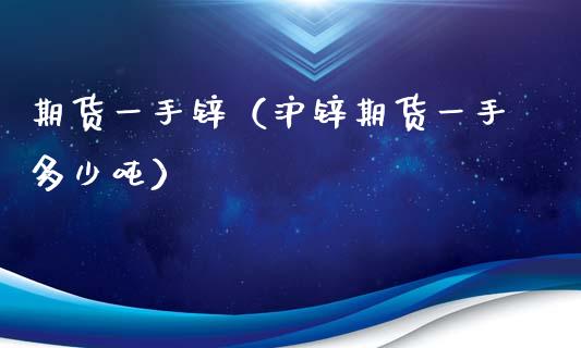 期货一手锌（沪锌期货一手多少吨） (https://www.ynbygsw.com/) 理财百科 第1张