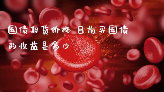 国债期货价格 目前买国债的收益是多少 (https://www.ynbygsw.com/) 国际期货 第1张