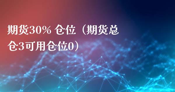 期货30 仓位（期货总仓3可用仓位0） (https://www.ynbygsw.com/) 内盘期货 第1张