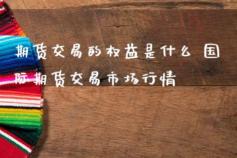 期货交易的权益是什么 国际期货交易市场行情 (https://www.ynbygsw.com/) 理财百科 第1张