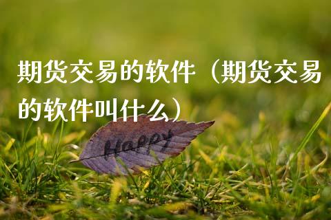 期货交易的软件（期货交易的软件叫什么） (https://www.ynbygsw.com/) 原油期货 第1张