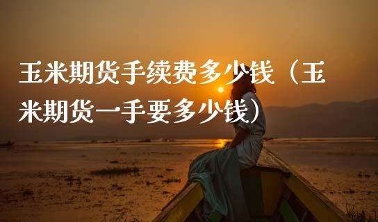 玉米期货手续费多少钱（玉米期货一手要多少钱） (https://www.ynbygsw.com/) 基金投资 第1张