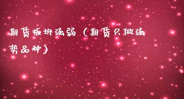 期货板块强弱（期货只做强势品种） (https://www.ynbygsw.com/) 期货入门 第1张