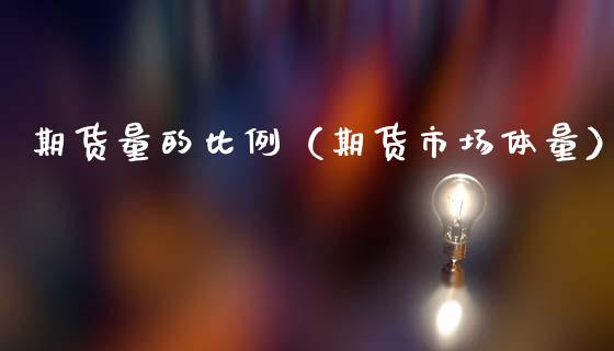 期货量的比例（期货市场体量） (https://www.ynbygsw.com/) 基金投资 第1张