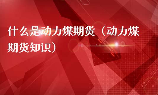 什么是动力煤期货（动力煤期货知识） (https://www.ynbygsw.com/) 股票推荐 第1张