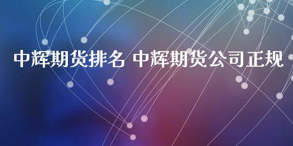 中辉期货排名 中辉期货公司正规 (https://www.ynbygsw.com/) 国际期货 第1张