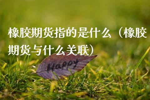 橡胶期货指的是什么（橡胶期货与什么关联） (https://www.ynbygsw.com/) 股票推荐 第1张
