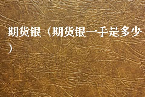 期货银（期货银一手是多少） (https://www.ynbygsw.com/) 股票推荐 第1张