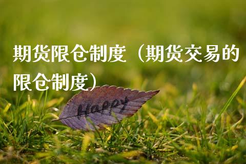 期货限仓制度（期货交易的限仓制度） (https://www.ynbygsw.com/) 基金投资 第1张