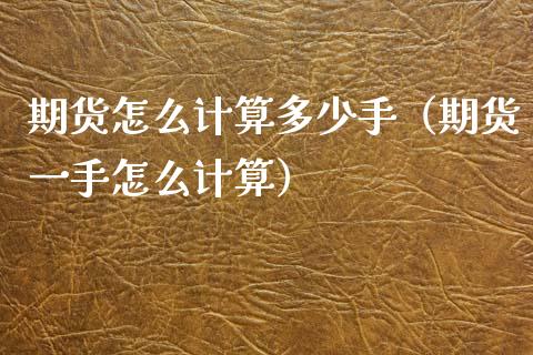期货怎么计算多少手（期货一手怎么计算） (https://www.ynbygsw.com/) 原油期货 第1张