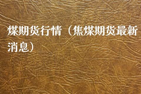 煤期货行情（焦煤期货最新消息） (https://www.ynbygsw.com/) 期货手续费 第1张