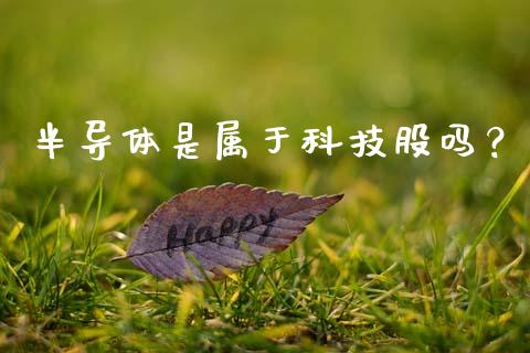 半导体是属于科技股吗？ (https://www.ynbygsw.com/) 股票推荐 第1张