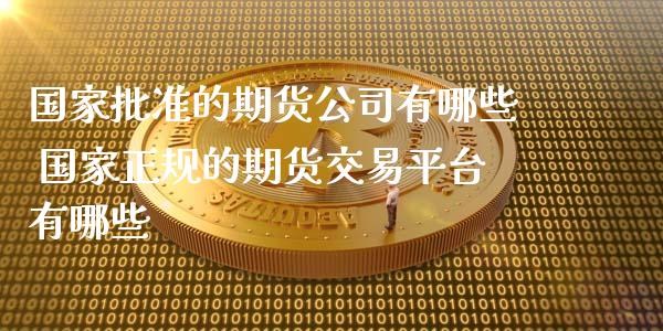 国家批准的期货公司有哪些 国家正规的期货交易平台有哪些 (https://www.ynbygsw.com/) 理财百科 第1张