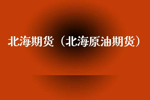 北海期货（北海原油期货） (https://www.ynbygsw.com/) 原油期货 第1张