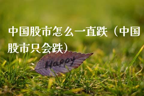中国股市怎么一直跌（中国股市只会跌） (https://www.ynbygsw.com/) 基金投资 第1张