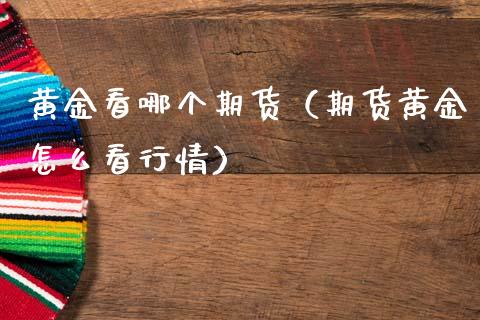 黄金看哪个期货（期货黄金怎么看行情） (https://www.ynbygsw.com/) 原油期货 第1张