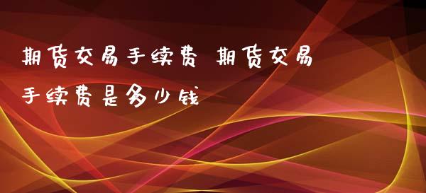 期货交易手续费 期货交易手续费是多少钱 (https://www.ynbygsw.com/) 国际期货 第1张