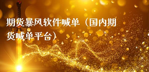 期货暴风软件喊单（国内期货喊台） (https://www.ynbygsw.com/) 基金投资 第1张