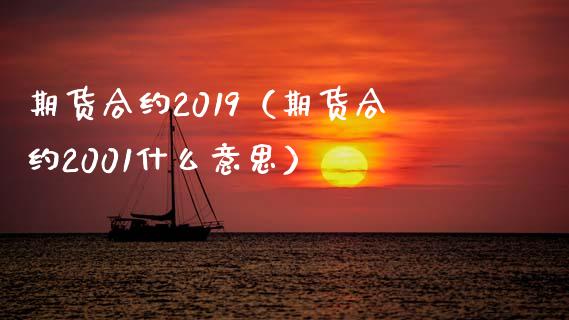 期货合约2019（期货合约2001什么意思） (https://www.ynbygsw.com/) 原油期货 第1张