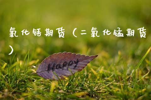 氧化铥期货（二氧化锰期货） (https://www.ynbygsw.com/) 期货平台 第1张