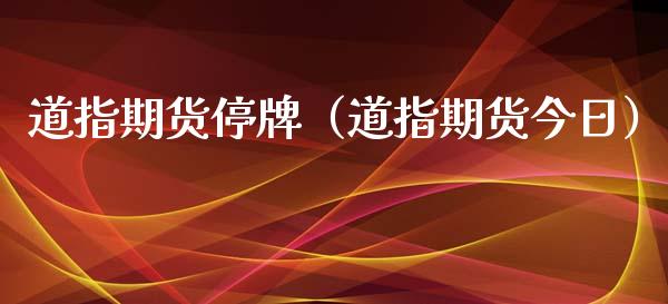道指期货停牌（道指期货今日） (https://www.ynbygsw.com/) 股指期货 第1张