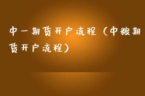 中货开户流程（中粮期货开户流程） (https://www.ynbygsw.com/) 内盘期货 第1张