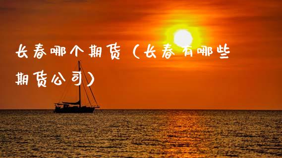 长春哪个期货（长春有哪些期货公司） (https://www.ynbygsw.com/) 期货入门 第1张