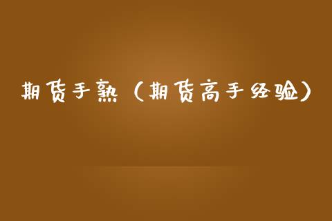 期货手熟（期货高手经验） (https://www.ynbygsw.com/) 基金投资 第1张