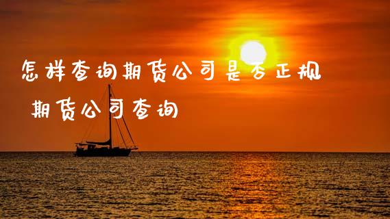 怎样查询期货公司是否正规 期货公司查询 (https://www.ynbygsw.com/) 国际期货 第1张