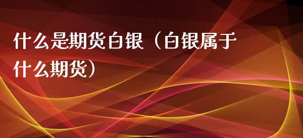 什么是期货白银（白银属于什么期货） (https://www.ynbygsw.com/) 股票推荐 第1张