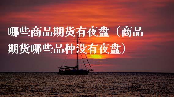 哪些商品期货有夜盘（商品期货哪些品种没有夜盘） (https://www.ynbygsw.com/) 基金投资 第1张