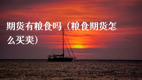 期货有粮食吗（粮食期货怎么买卖） (https://www.ynbygsw.com/) 原油期货 第1张