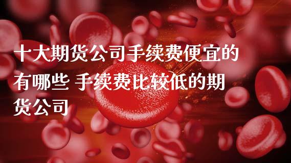 十大期货公司手续费便宜的有哪些 手续费比较低的期货公司 (https://www.ynbygsw.com/) 国际期货 第1张