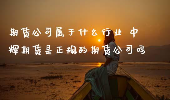 期货公司属于什么行业 中辉期货是正规的期货公司吗 (https://www.ynbygsw.com/) 理财百科 第1张