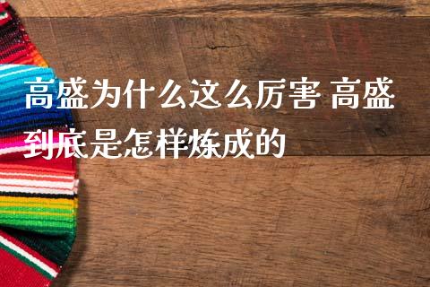 高盛为什么这么厉害 高盛到底是怎样炼成的 (https://www.ynbygsw.com/) 内盘期货 第1张