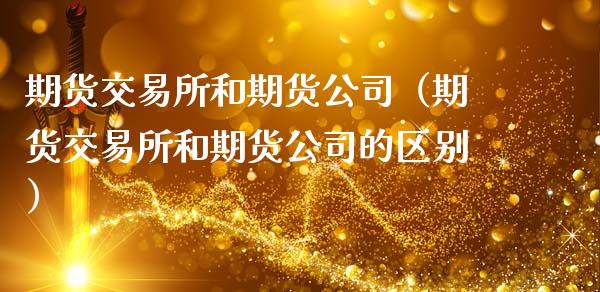 期货交易所和期货公司（期货交易所和期货公司的区别） (https://www.ynbygsw.com/) 原油期货 第1张