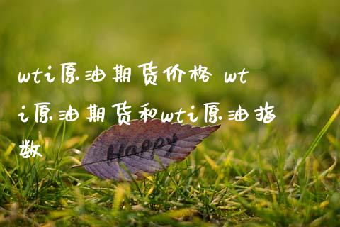 wti原油期货价格 wti原油期货和wti原油指数 (https://www.ynbygsw.com/) 基金投资 第1张