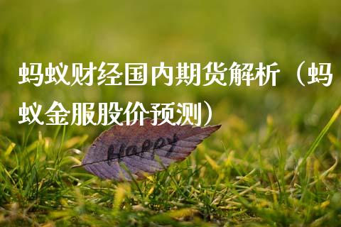 蚂蚁财经国内期货解析（蚂蚁金服股价预测） (https://www.ynbygsw.com/) 理财百科 第1张