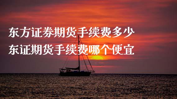 东方证券期货手续费多少 东证期货手续费哪个便宜 (https://www.ynbygsw.com/) 国际期货 第1张